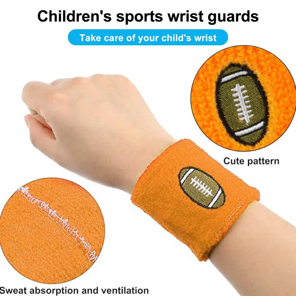 

Breathable Wristband Kids Sports Wristband Set for Basketball Volleyball Stretchy Breathable Sweat Absorbing Boys Girls Knitted