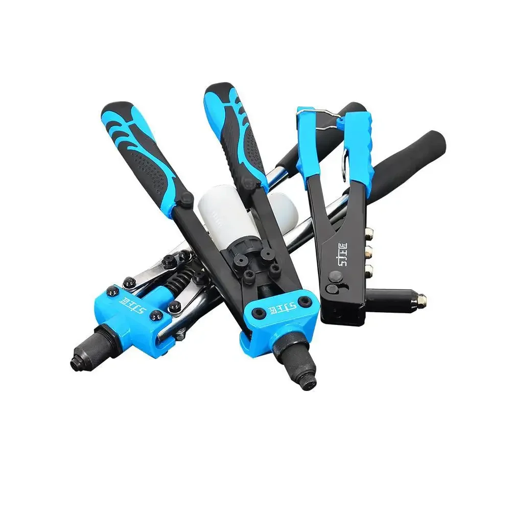 Heavy Duty Hand Riveter Gun with Dual Handles for Effortless Riveting and Pulling