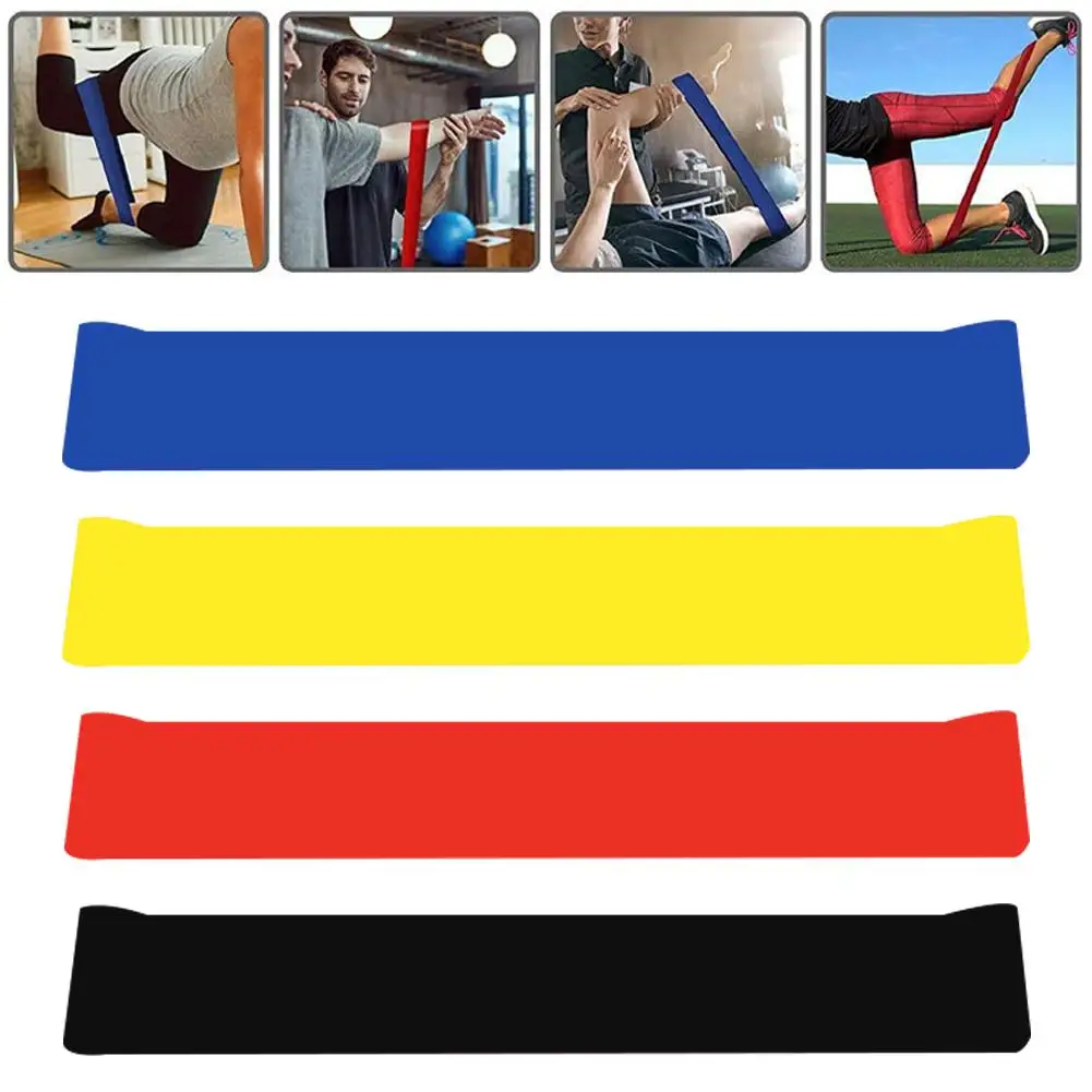 Rubber Resistance Band Exercise Elastic Band Yoga Fitness Sports Pilates Band Pull Portable Weight Assist Strength Up Equip X8U9 resistance bands fitness workout set handles pull up elastic band exercise door anchor tube training kit ankle straps equipment