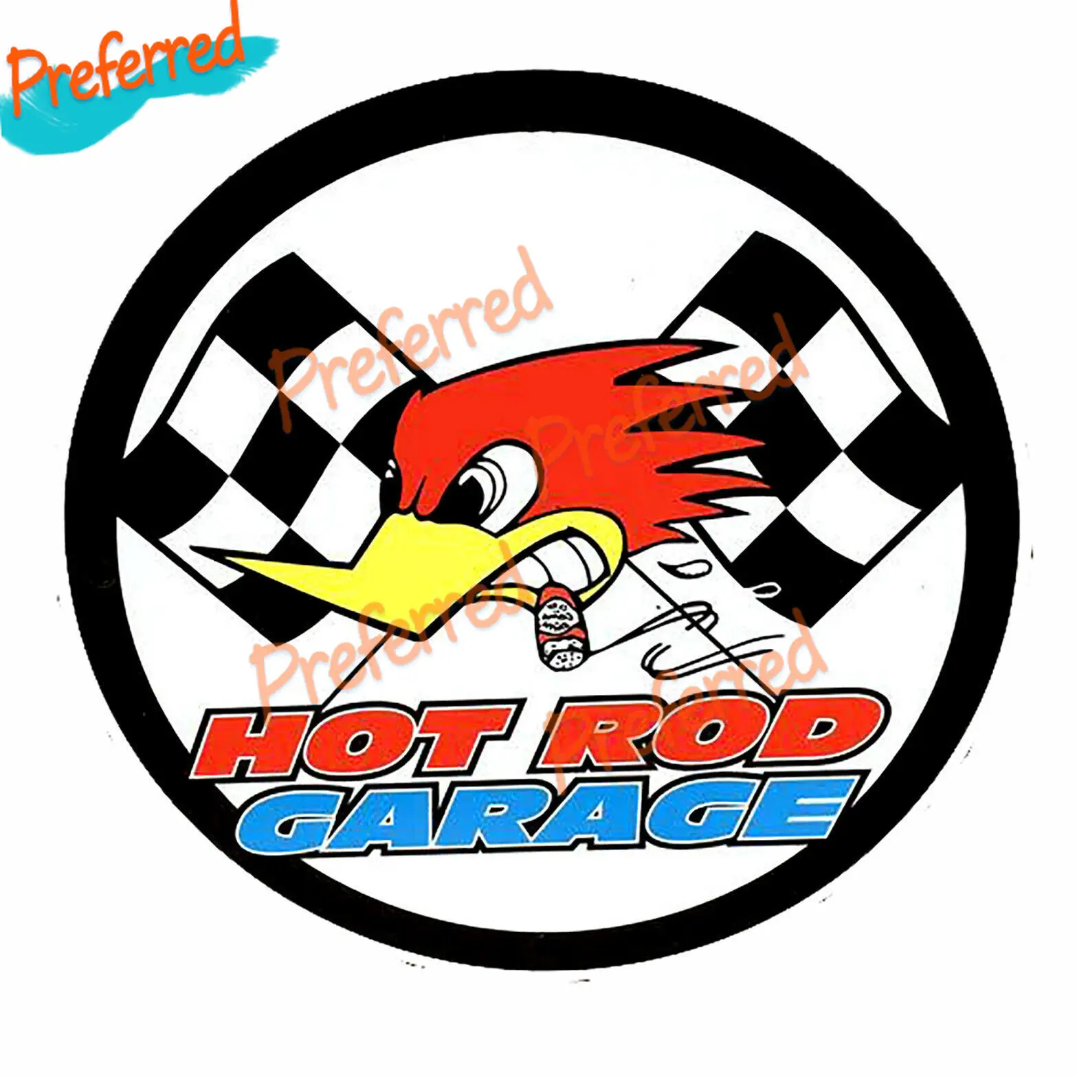 2-Pack Woody Woodpecker & Hot Rod Rat Fink Biker Stickers – 3M – For Motorcycles