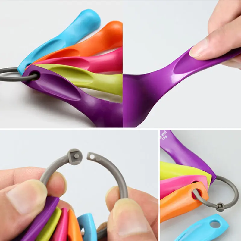 Salt oil kitchen spoon measuring works spoons cup baking utensil set 5pcs