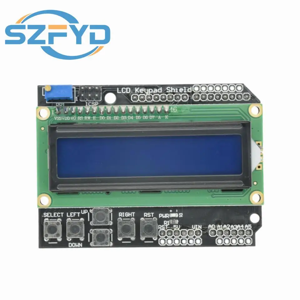 LCD Display Module LCD1602 Character Input/Output Expansion Board Keypad Shield for Arduino raspberry PI