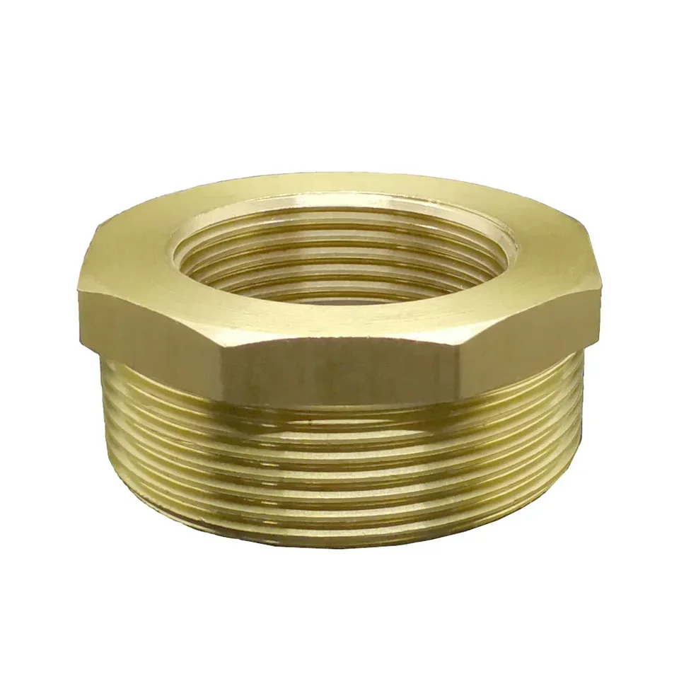 1 Adaptador Reductor De Buje Hexagonal De Tubería De Agua De Laton Reductor De Buje Hexagonal De Laton Adaptador 1 2bspt Macho Y 3 4bspt Rosca Hembra