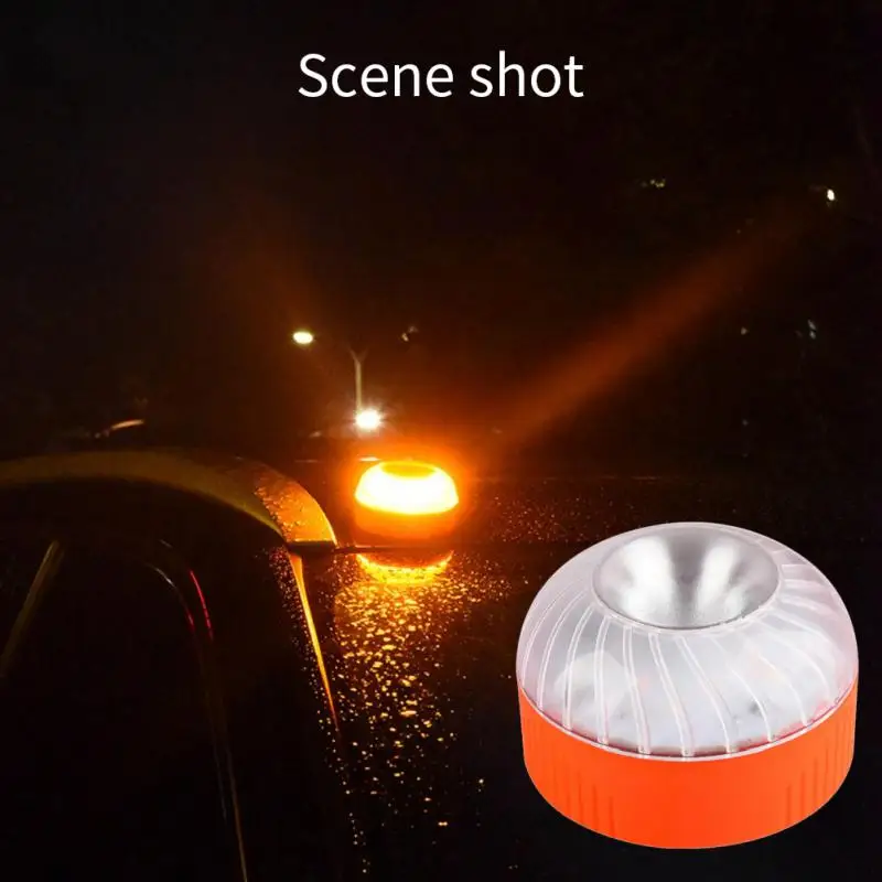

Car Emergency Light V16 LED Flashlight Strobe Light Road Accident Lamp Replaceable Battery Waterproof Warning Light Repair Light