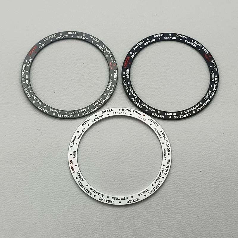 Flat Aluminum Watch Bezel Insert - 38x31.5mm