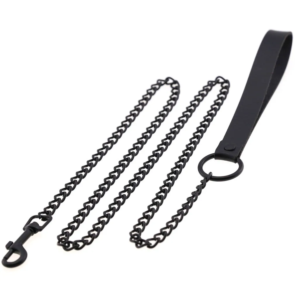 Bdsm Sex Collar Bondage Necklace Slave Leash Steel Chain Rivet Choker Dog Chain Punish Neck Collars Sex Toys F_voghion.com