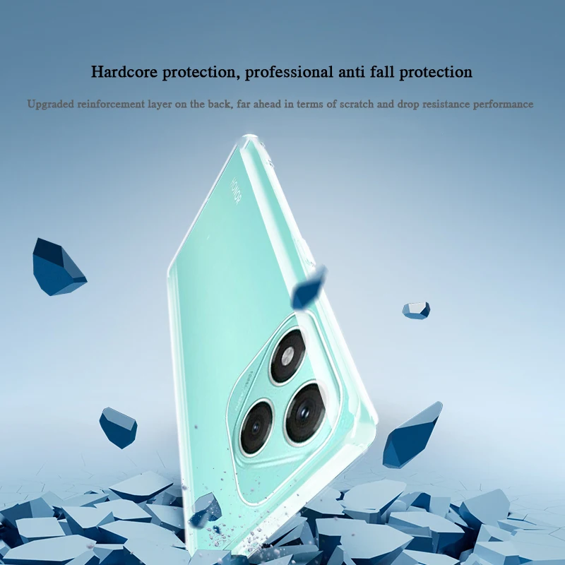 Luxury Crystal Clear Silicone Phone Case with Ultra-Thin Lens Protection