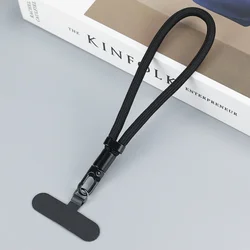 Versatile Phone Lanyard with 360° Rotating Anti - Drop Clip and Adjustable Neck/Crossbody Strap - A (Black)
