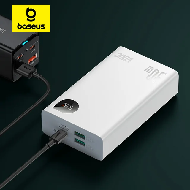 Baseus-Batería Externa Adaman2 para iPhone 14 Pro Max, batería externa de carga  rápida con pantalla