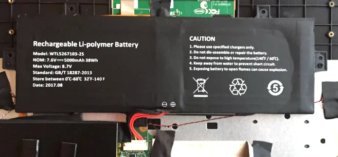 

Westrock 5000mAh WTL5267103-2s батарея 3,8 V с 10 контактами 7 линий