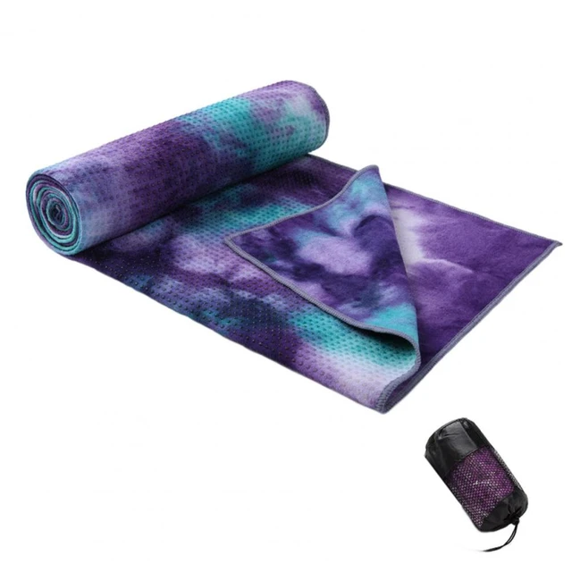 Non Slip Cotton Yoga Mat Towel Travel Sport Fitness Exercise Yoga Mat Cover  with Anti-slip Grip Dots Colorful Printed Blanket - AliExpress