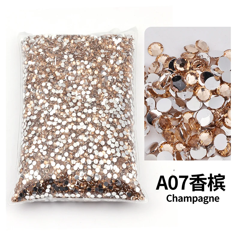 Variety Pack of Small Resin Rhinestones for Nail Art and DIY Crafts - Bulk Wholesale Flat Back Crystals