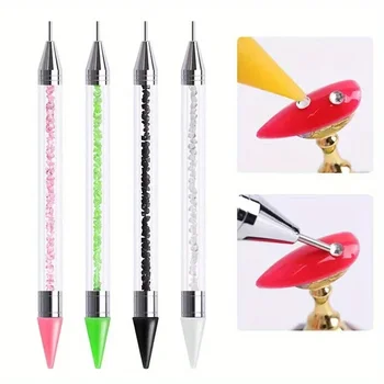 Double-Ended Nail Art Dotting & Rhinestone Pen 1