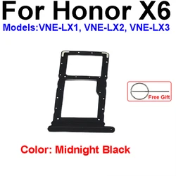 Universal Sim Card Tray Adapter Holder - Replacement Repair Part (For Honor X6 Black)