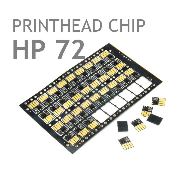 [1x HP72 CHIP]  G & PK M & C MK & Y HP 프린트 헤드 Designjet T1100 1200 1300 610 620 770 790 795 T2300 에 사용 가능, HP72 칩 1x 