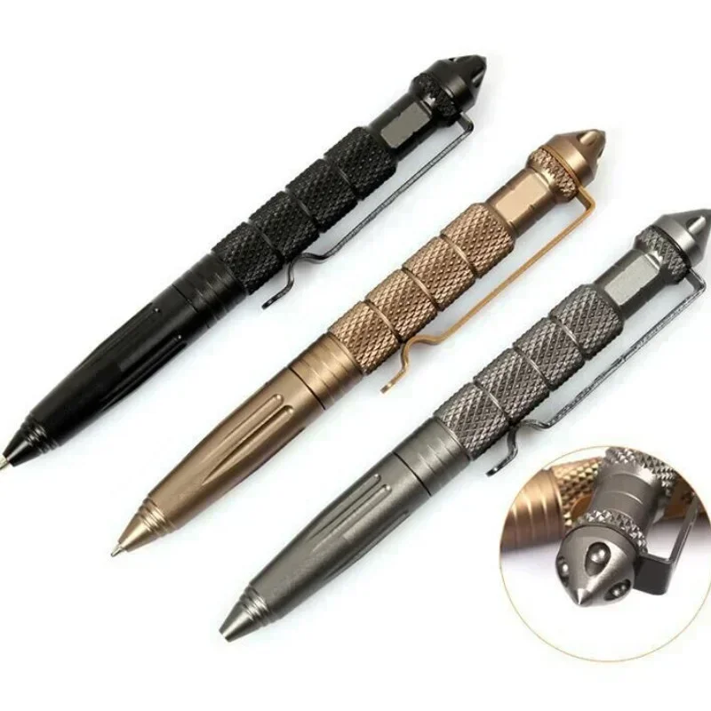 Mini Outdoor Tactical Pen Glass Breaker Emergency Outdoor Survival Aluminum Alloy Tactical Pen Outdoor Supplies Defense Pen