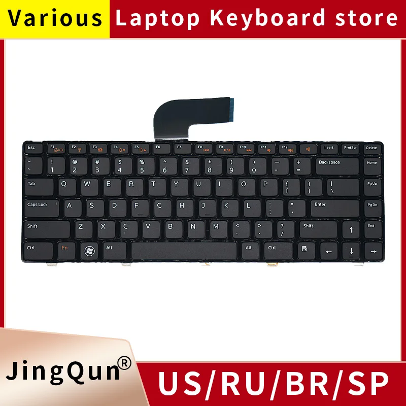 Teclado para Laptop Dell Vostro 1440 1450 2420 2520 Latitude 3330 3350 3450 3460 13z-n311z 0x38k3 65y3 Novo
