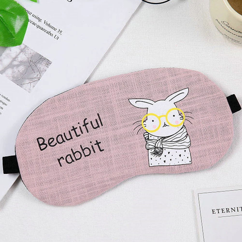 Eye Mask Eye Patch Sleeping Eye Mask Cotton Soft Sleep Aid Travel Rest Eye Shade Cover Blindfold Unisex Women Men 13 Styles Optinal 1PCS