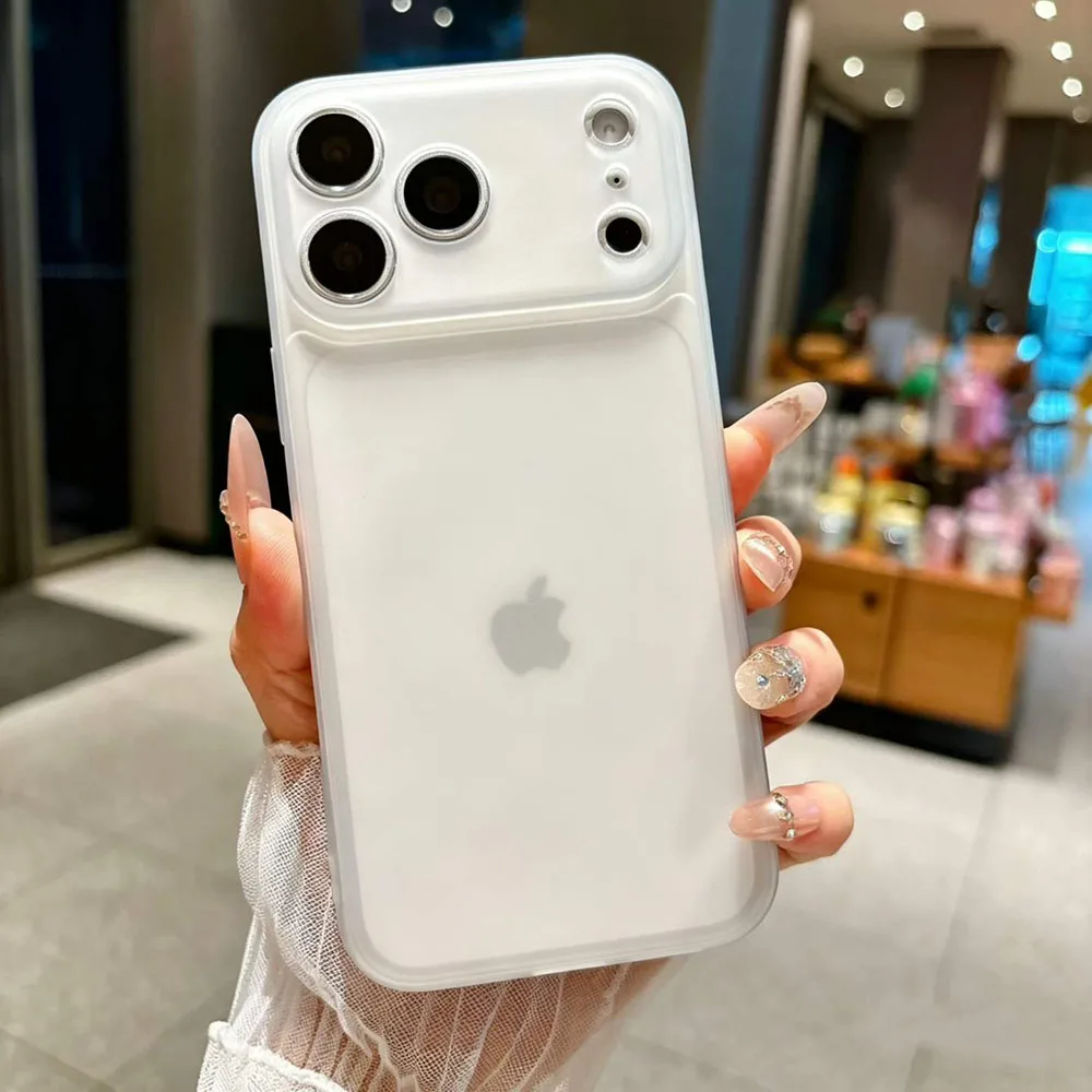 Silicone Soft Case - Candy Color Matte Transparent TPU Shell Frosted Finish