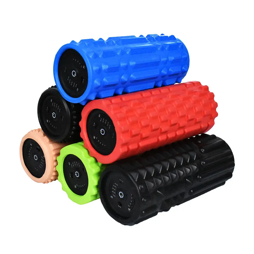 OEM/ODM Wireless Rechargeable Electric Vibrating Yoga Massage ball vibrating massage foam roller