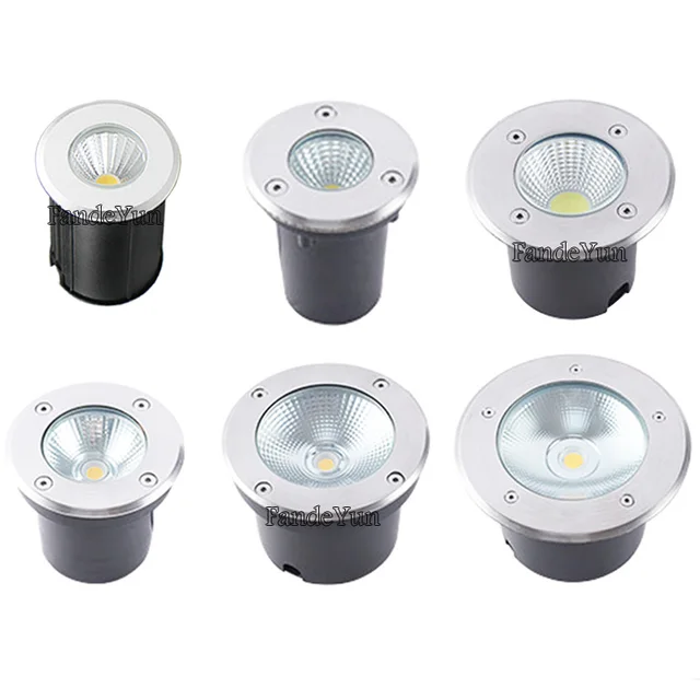 Spot lumineux LED encastrable dans le sol, imperméable conforme à la norme IP67, éclairage d'extérieur, luminaire de paysage, idéal pour un jardin, un sentier ou une cour, 10/12/15/18W, 220V DC 12V 1