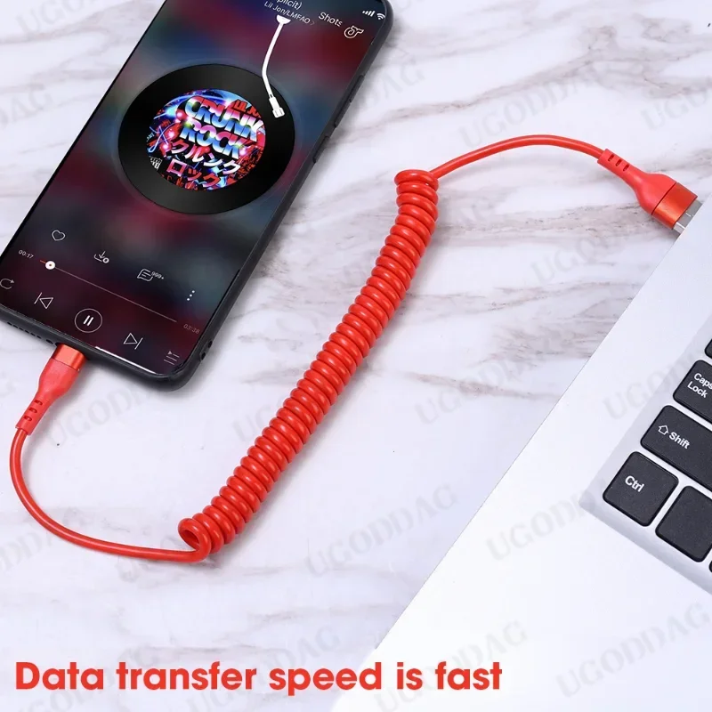 รูปสินค้า สายชาร์จ USB-C ปรับยาวได้ สำหรับมือถือ Android
