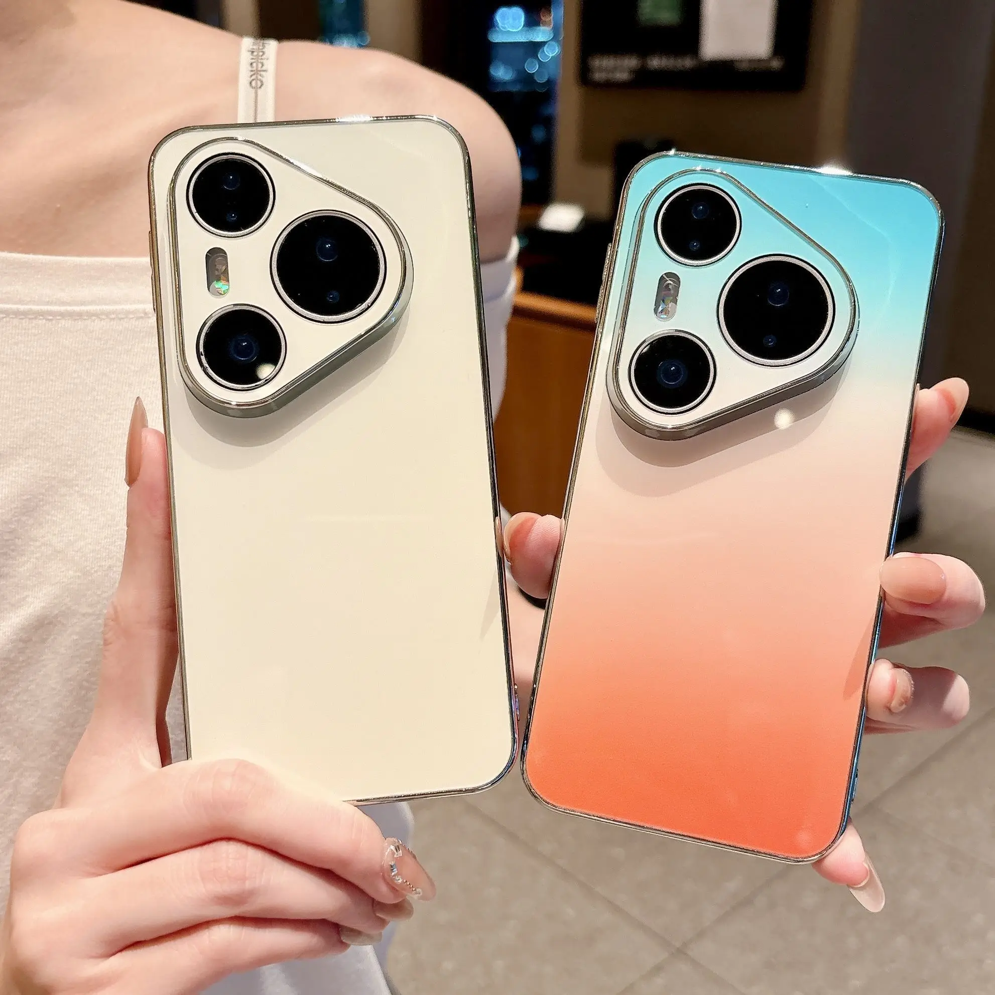 Luxury Matte Gradient Anti-Fall Shockproof Phone Case Cover