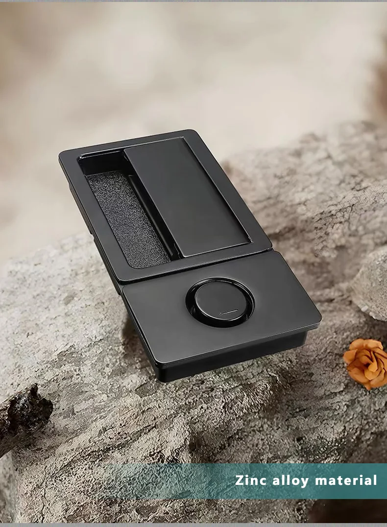 Maçaneta Quarto, Minimalista Key, Magnetic, Black, Quarto