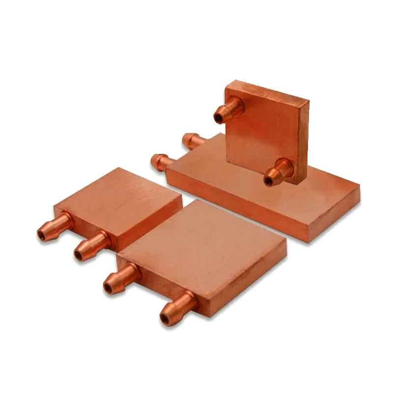 Cpu Gpu Water Cooling Block Placa Gráfica Intel Amd Trocador de Calor Radiador Modelo pc Cobre Completo - Imagem 4
