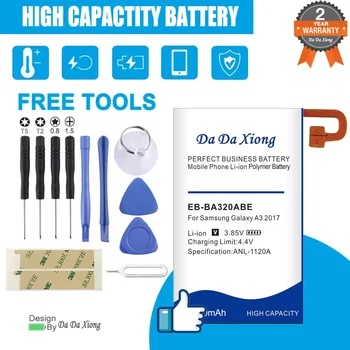 4400mAh EB-BA320ABE Battery For Samsung Galaxy A3 (2017) A320 A320FL SM-A320F A320Y A320F/DS A320Y/DS +Tools