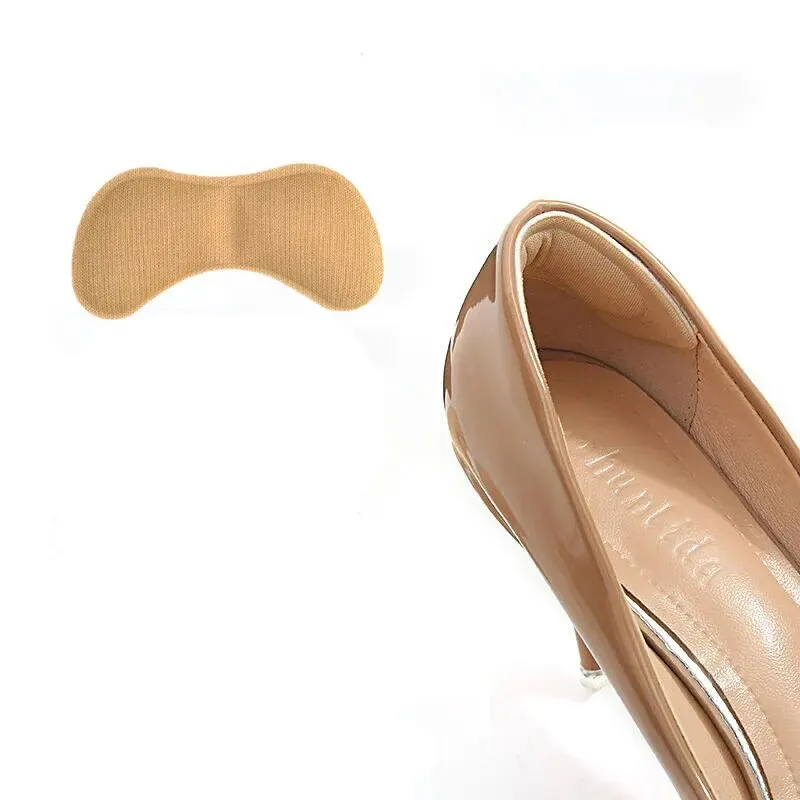 Butterfly-Shaped Skin Color 5 Pairs Heel Stickers Thickened Heel Stickers Half-Size Pad Non-Heel Shoes Anti-Wear Foot S