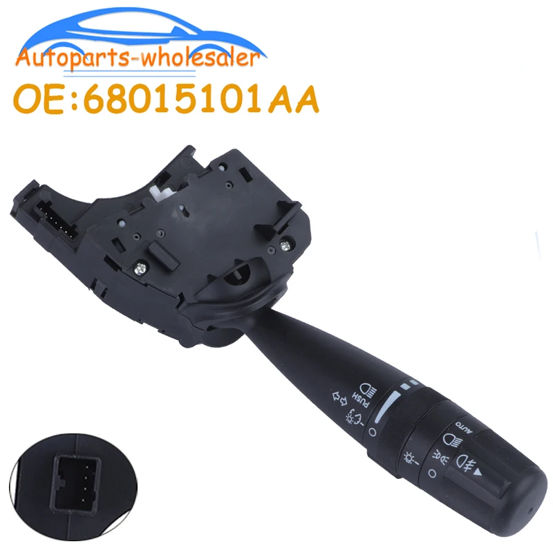 Car Turn Signal Headlight Dimmer Fog Lights Switch 68015101AA 68015101AB 68015101AC 68015101AD CBS1763 For Chrysler Dodge Jeep