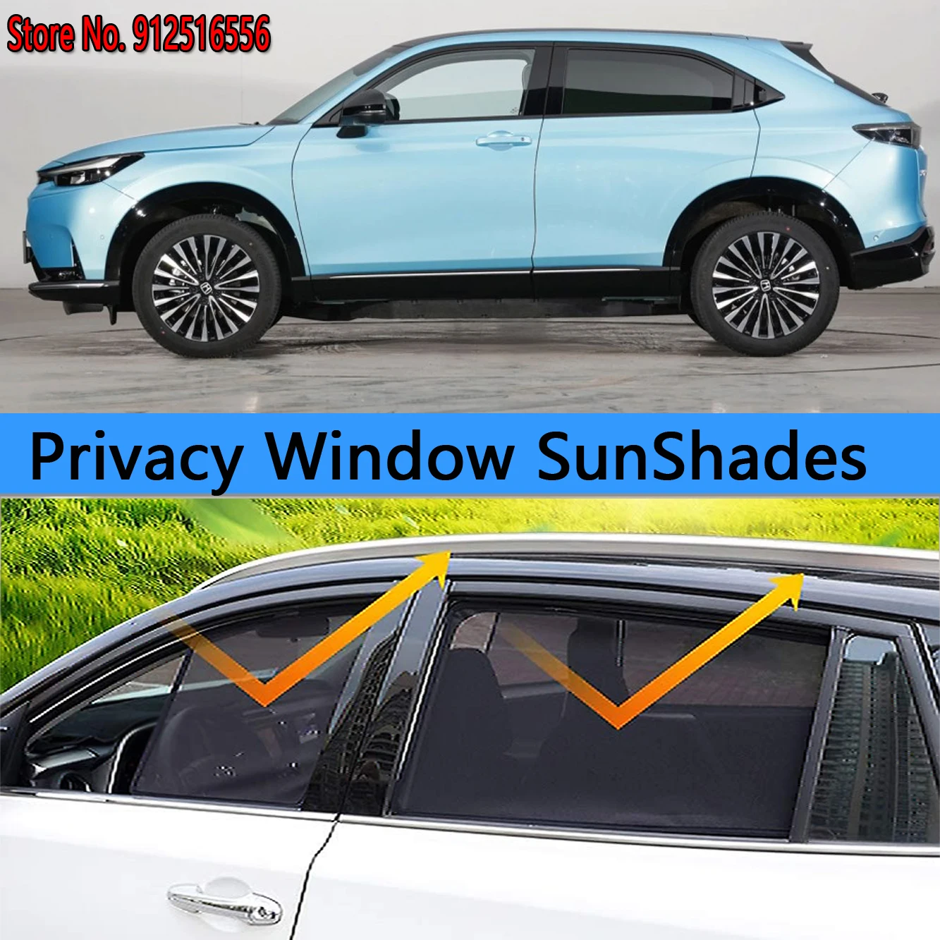 

Side Sun Shade Shading Protection Window SunShades Sunshield Accseeories For Honda ENS1 ENP1 2022-2023 2024 e:NS1 e:NP1 EV