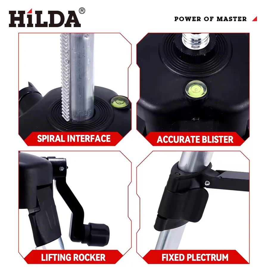 Professional Adjustable Laser Level Tripod with 1.2M Aluminum Construction