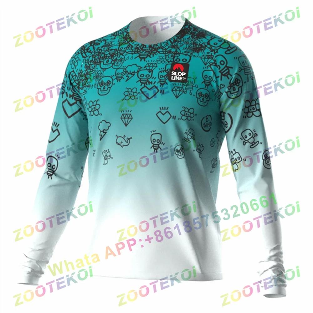 thumbnail image 1 of Camiseta de manga larga para ciclismo, de secado rápido, para carreras de motocross, enduro, BMX, descenso y MTB, 1 of 5
