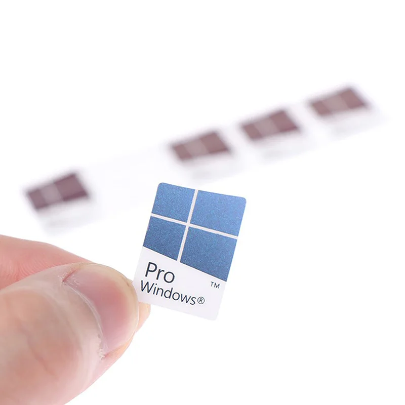 10pcs Blue Notebook Desktop Computer Windows10 Sticker WIN10 PRO Label