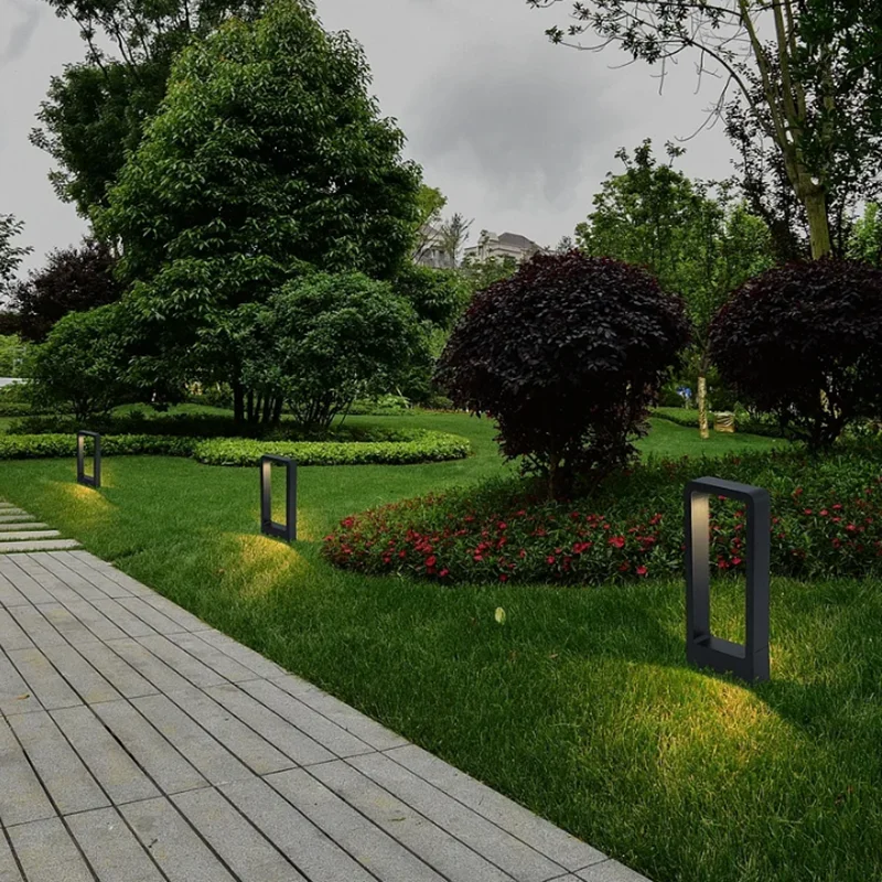 Outdoor 15W Led Lawn Lamps AC110V 220V DC12V LED Garden Light Spotlight Courtyard Villa Landscapes Pillar Light Waterproof