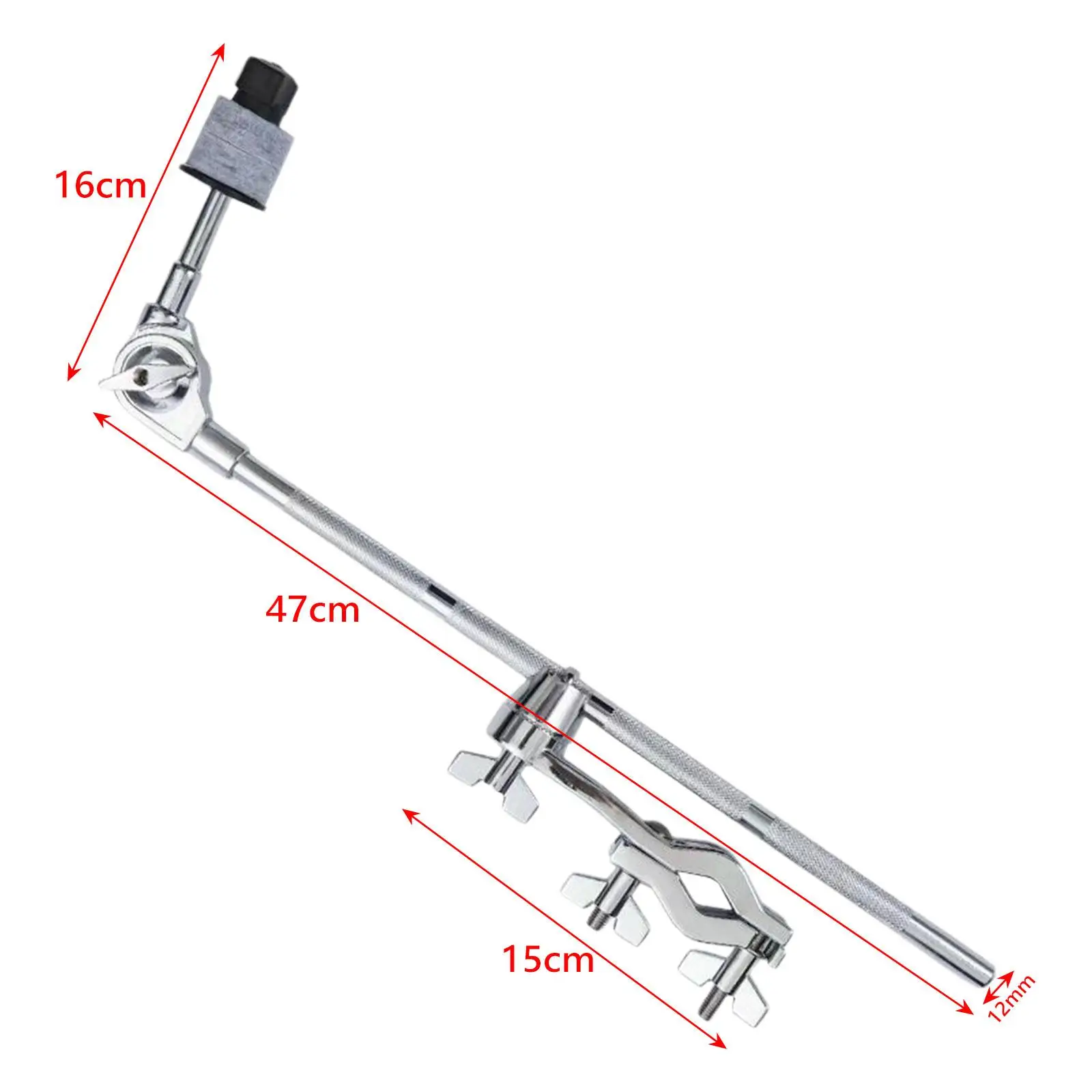 Cymbal Clamp Holder, Adjustable Cymbal Arm Attachment, Drum Set Clamp, Drum