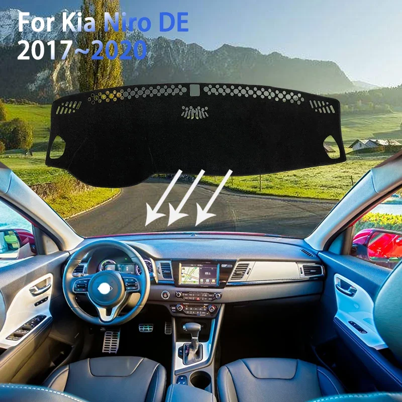 Armaturenbrett Abdeckung Vermeiden Licht Pad Instrument Plattform Matte Für  Kia Niro DE 2017 ~ 2022 Fit Hybrid E-Niro innenleisten Zubehör - AliExpress