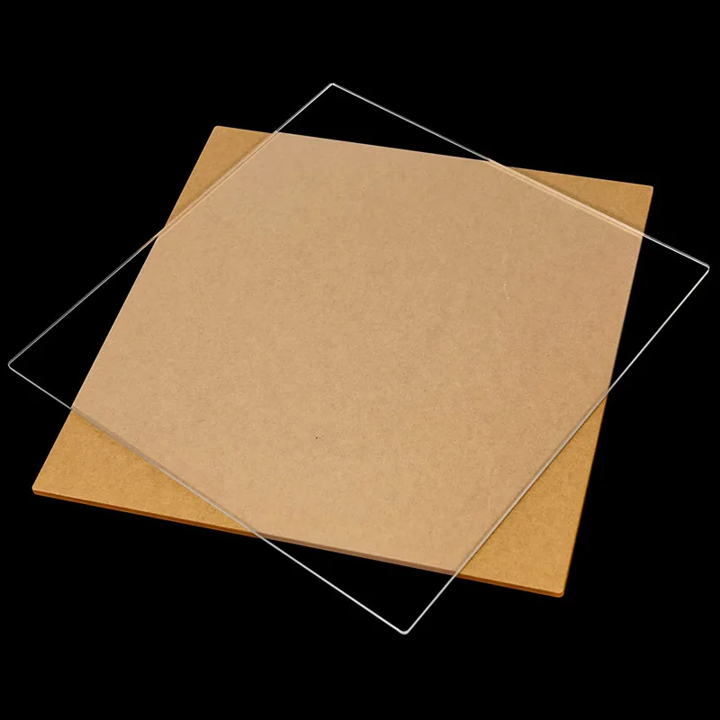 Size Option 3mm Cast Acrylic Thickness Clear Perspex Sheet Cut Plastic Transparent Board Perspex Panel Doors Signage Decor