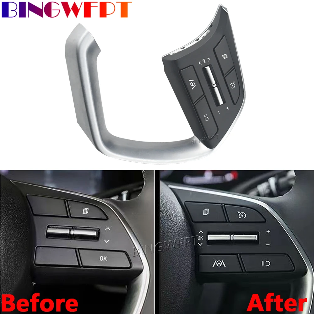 

For Hyundai Elantra 2021 Car Accessories Steering Wheel Cruise Control Remote Control Button The Right Side 96720-BU160