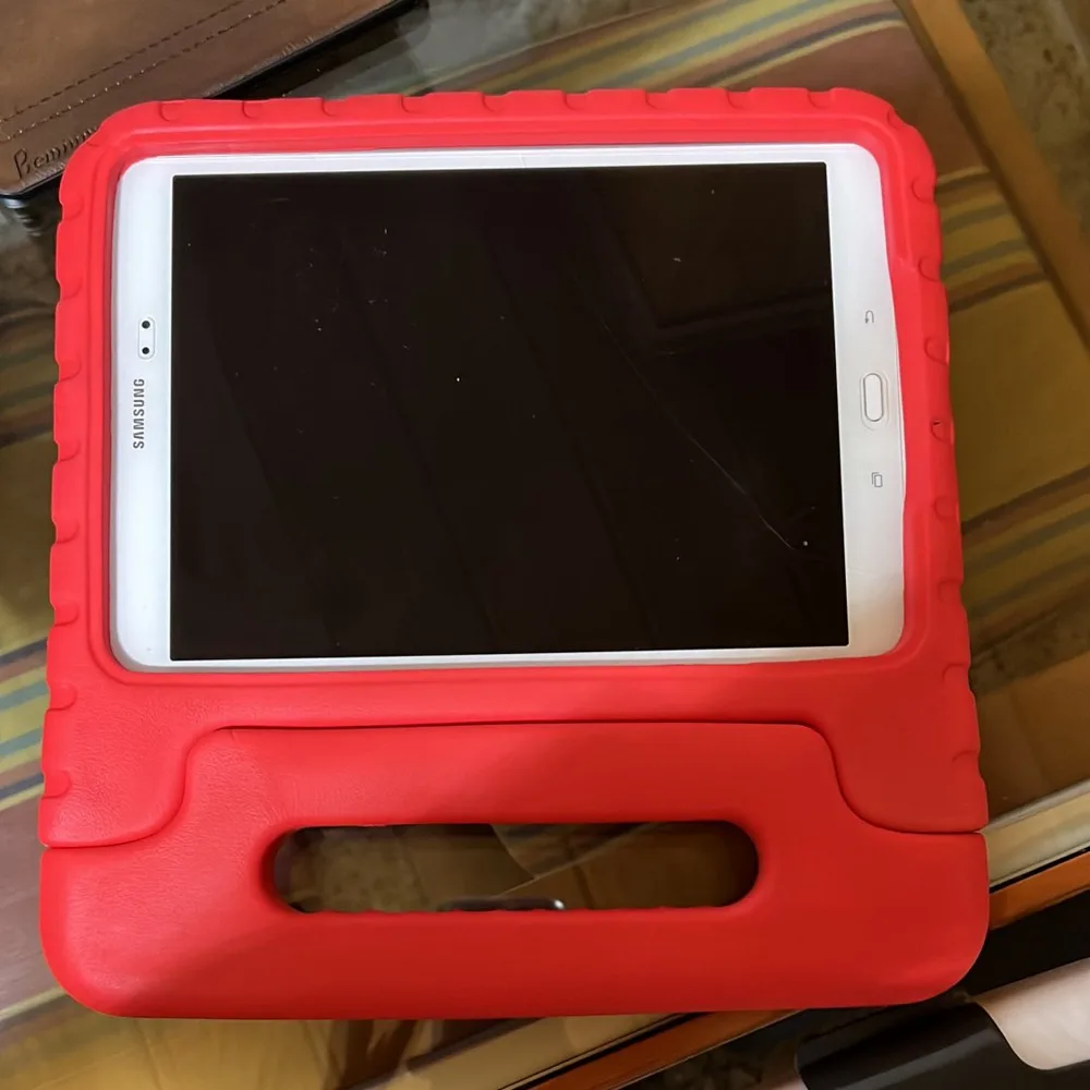 Samsung Galaxy Tab A 9.7 Inch T550 T555C Kids Cover Safe Handle Shockproof Case Shakeproof Stand Protective Cover tablet case P550 P555