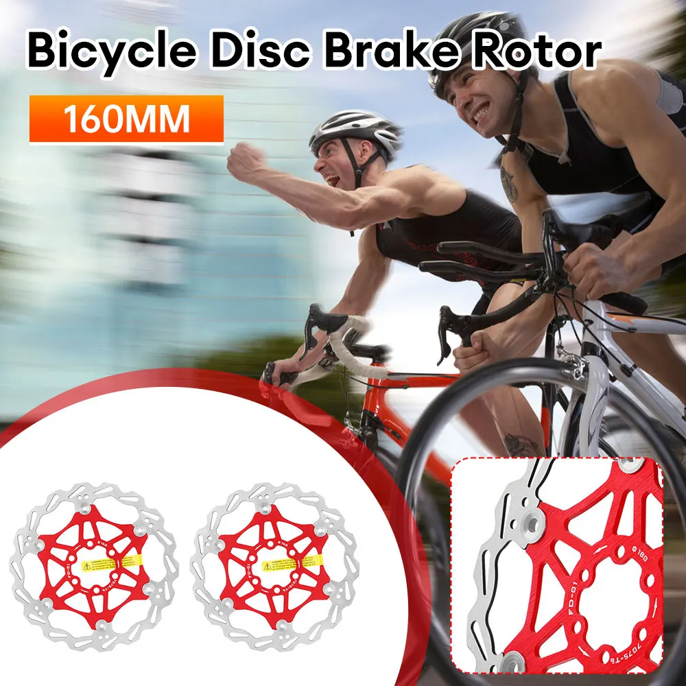 

2PC Bicycle Disc Brake 160MM Bike Floating Rotors Stainless Steel Mountain Bike Brake Rotor Mtb Rotors Part Bicycle Parts Brake