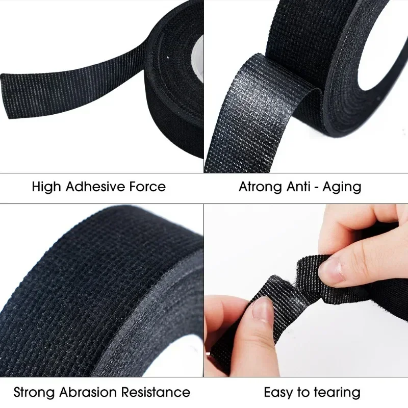 Description Picture 6 of itemElectrical Insulating Tape Heat Resistant Harness Tape 9/15MM Car Cable Harness Wiring Loom Protection Waterproof Tape