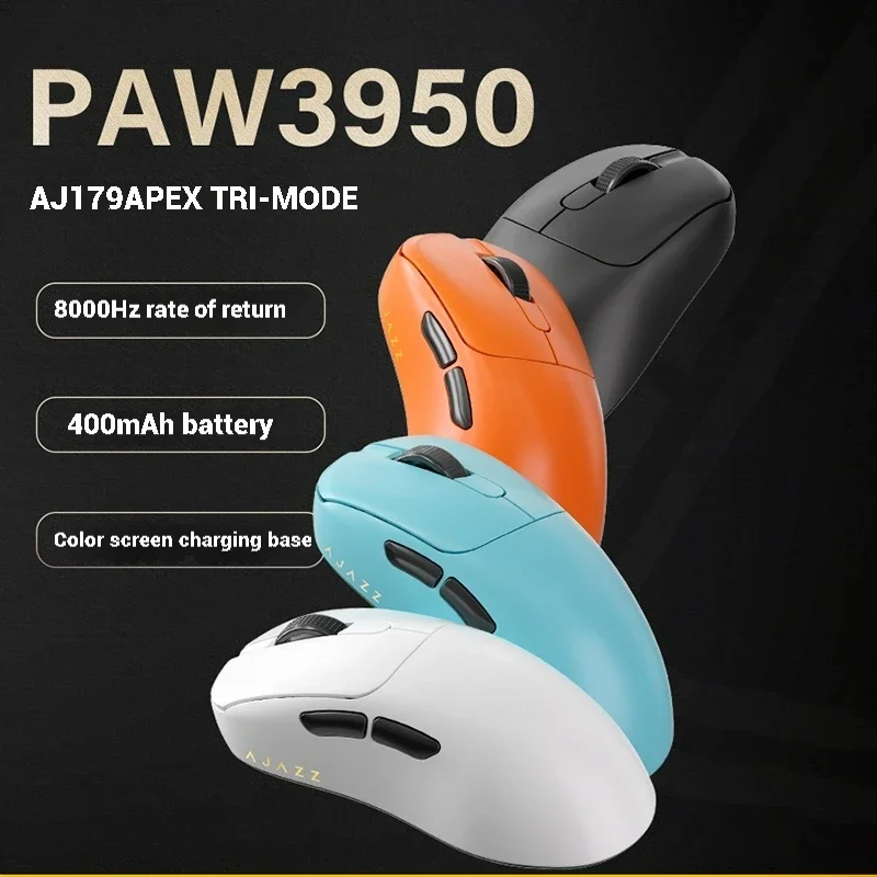 AJ179 Apex Wireless Mouse AJAZZ 58g Long Battery Life Multi-mode Bluetooth 2.4g PC MAC Gaming Office,wireless mouse,gaming mouse,wireless gaming mouse