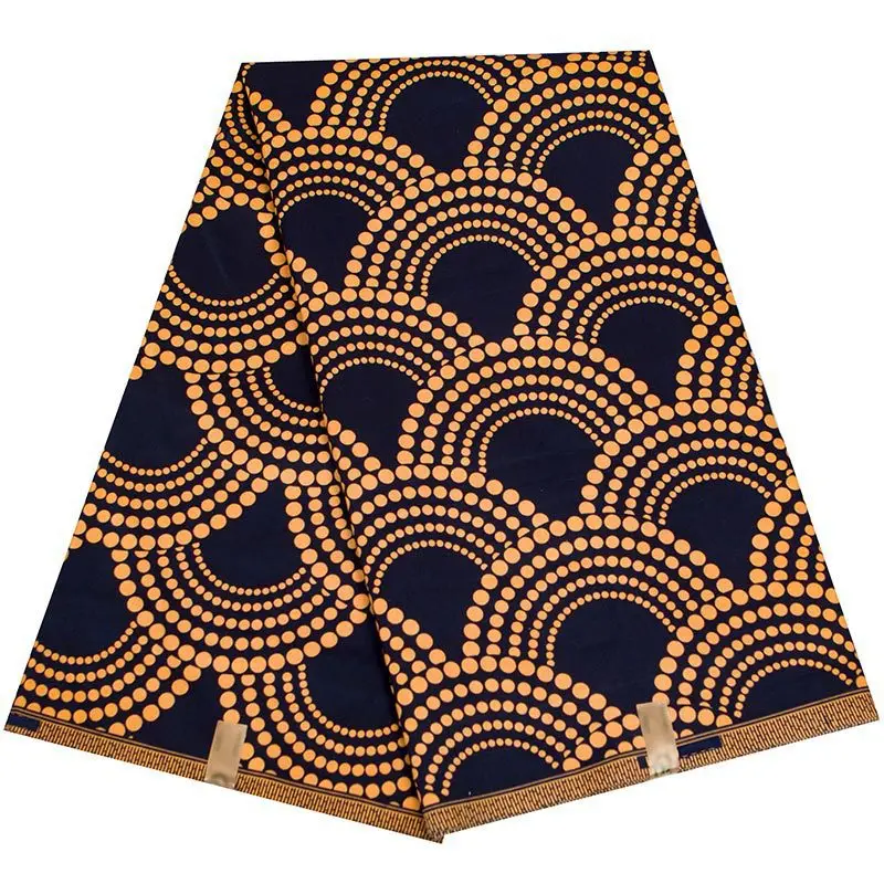 

6Yards Africa Farbic 2023 Ankara Polyester Sewing Fabric Dubai Middle East Light Color Material for Women Party Dress