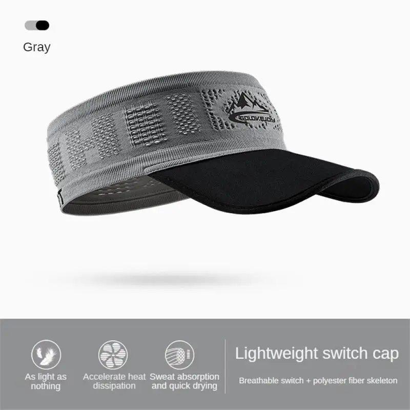  - Spring And Summer Outdoor Spor Breathable Sports Headband Soft Fashion Running Sports Cap Knitted Warmth Stick Golf Beach Hat