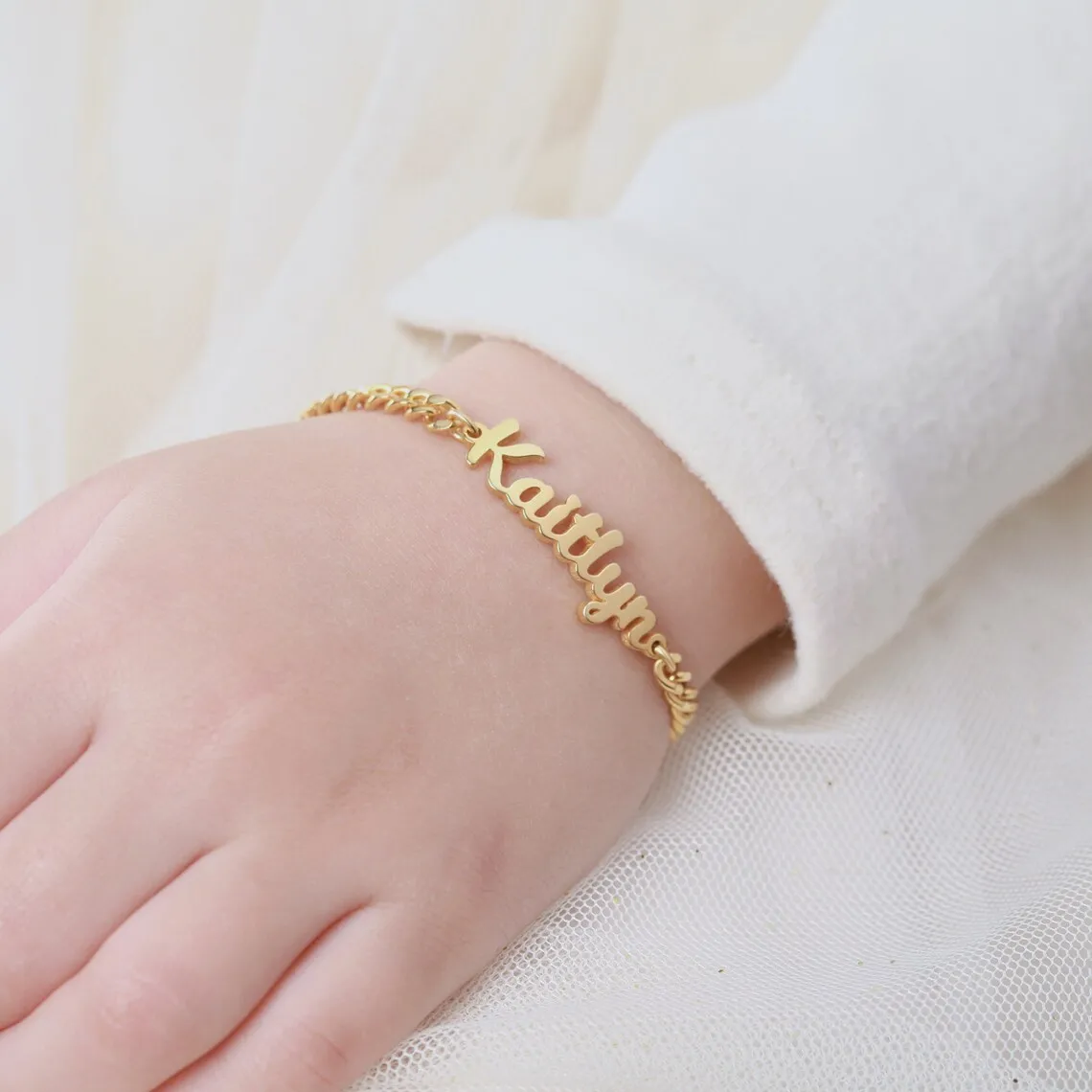 Name Bracelet Designs Gold Plated Bracelet For Baby Baby Bracelets