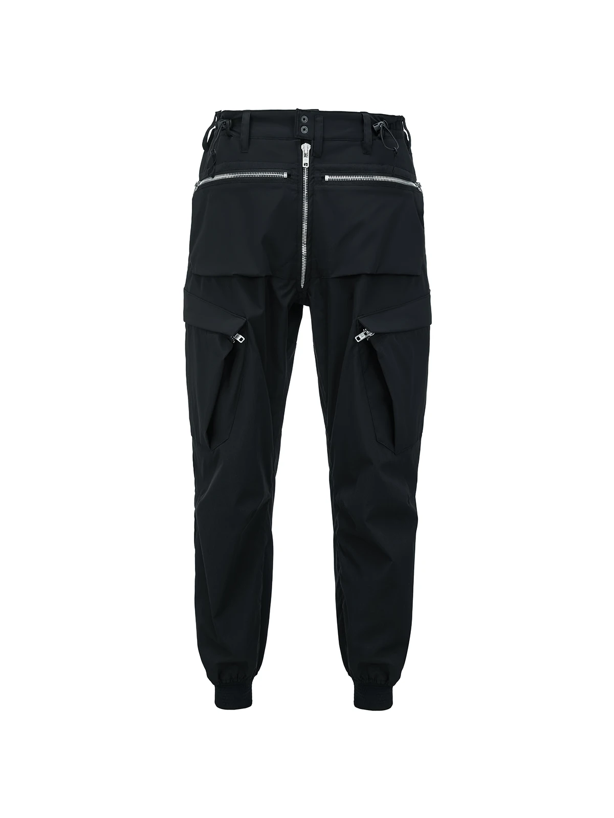 Ninja warning Cargo pants joggers ykk zippers drawcord waist adjustment multiple pockets dwr coating techwear