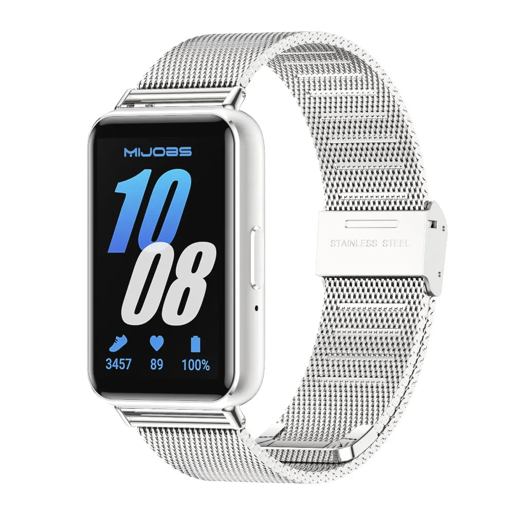 Milanese Metal Watchband Bracelet for Fitness Tracker Replacement Strap